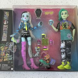 Monster High Deuce And Frankie Coffee Break Doll Set