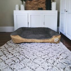 Waterproof Ultra Soft Dog Bed - Light Brown, Medium (21"x 16.5" x 6")