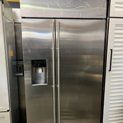 Monogram Side By Side Built In 42” Wide Refrigerator 