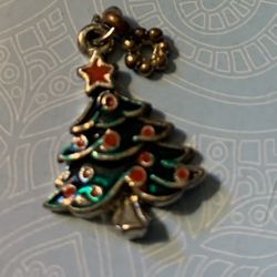 Vintage Christmas Tree Charm Necklace /Bracelet 