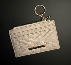 Quilted Card Holder Coin Purse with Keyring