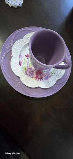Princess House Marbella Dinner Plates / Lunch Plates / Coffee Mugs