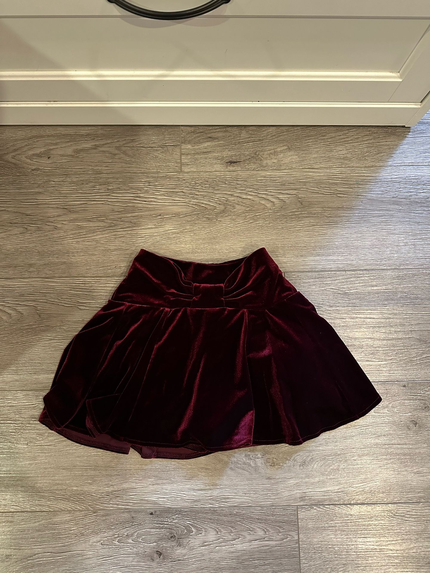 Zara Girls Velvet Skirt