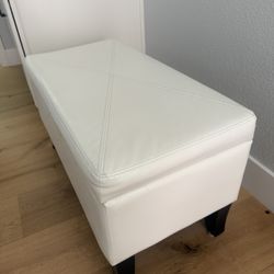 Leather Bench With Storage