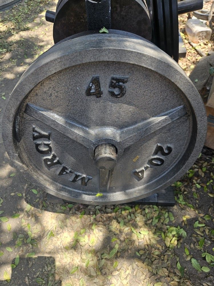 Marcy 45lb Olympic plates 45x2=90lbs $85