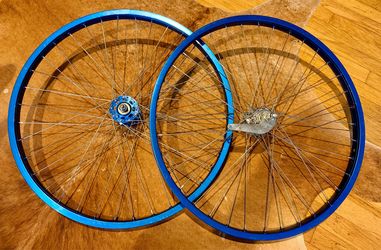 Blue 26 x 1.75 Araya 7X BMX Cruiser Wheels Bendix Sunshine