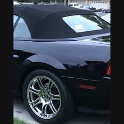 American muscle Chrome 10th anniversary Wheels And MT Drag Radials