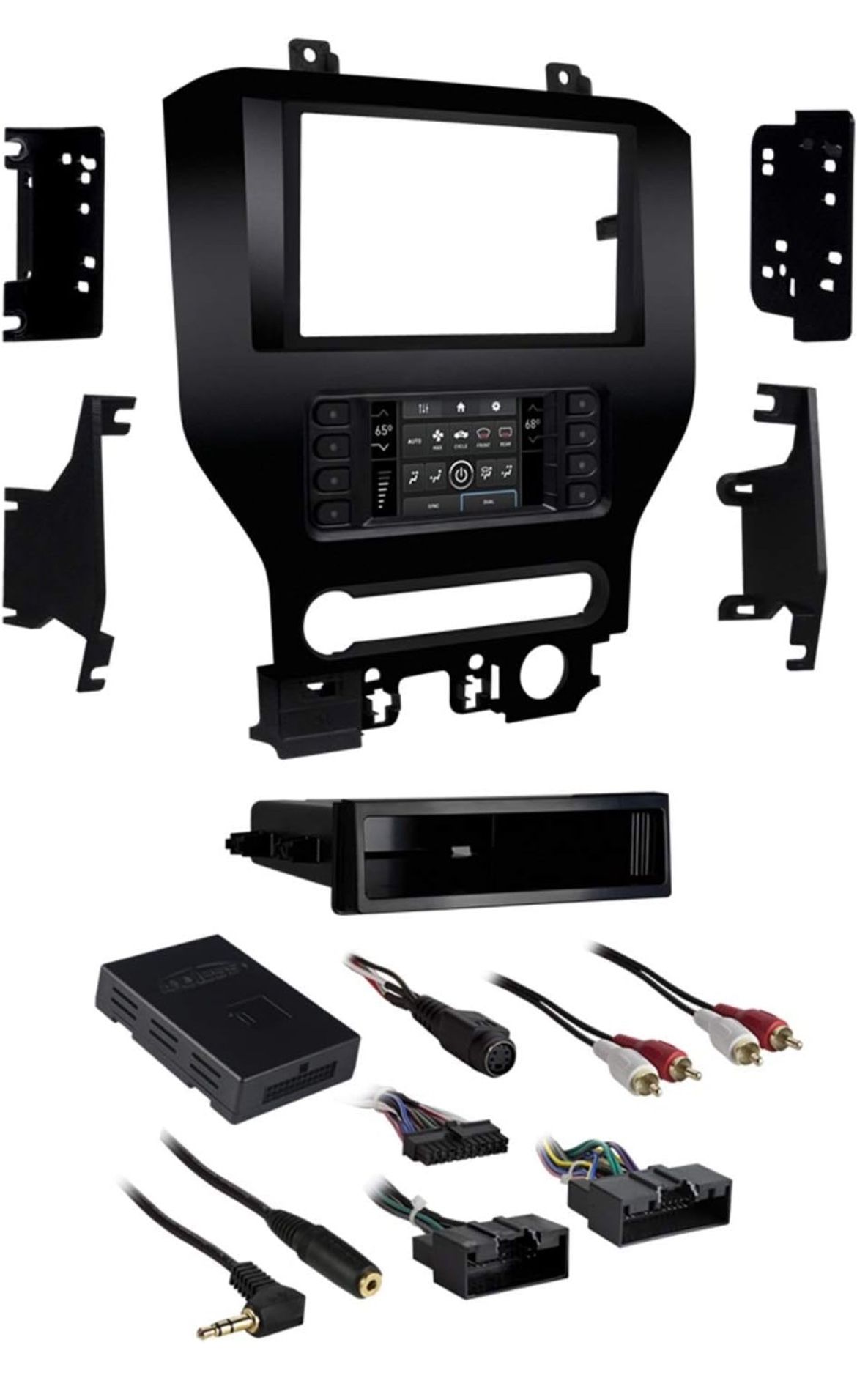 Metra 99-5838CH Turbo Touch Premium Dash Kit for 2015-Up Ford Mustang with 4.2" Screen **PARTS ONLY**
