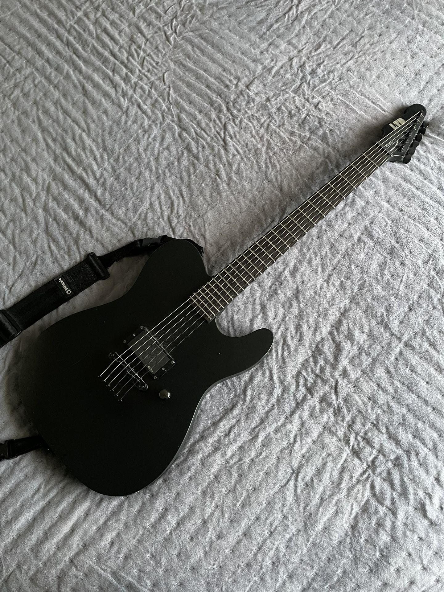 ESP LTD AA-600 Alan Ashby Electric Guitar in Black Satin