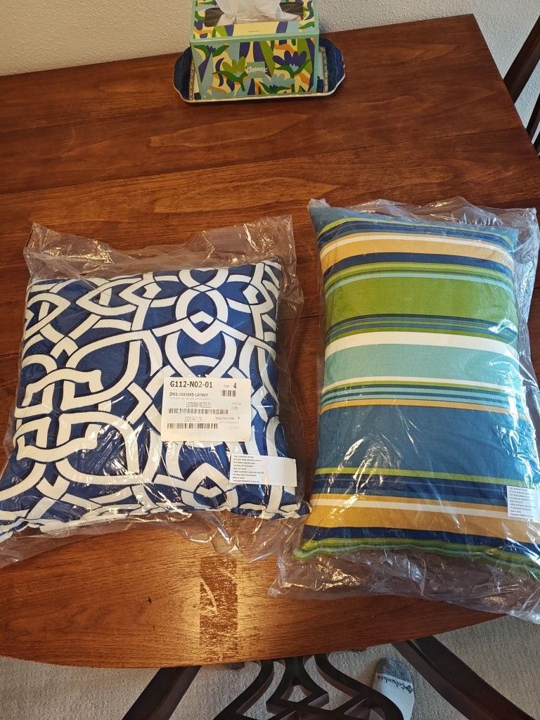 Outdoor Pillows - The Company Store- Brand New
