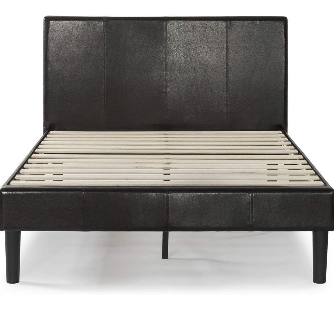 Zinus Gerard Faux Leather Upholstered Platform Bed Frame California King