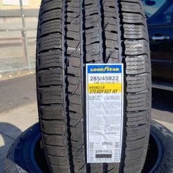 Chevrolet Tahoe Tires New Goodyear Wrangler 285/45R22 $700  Set Of Four Install Mount And Balance 
