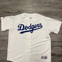 BRAD PENNY SIZE XL LOS ANGELES DODGERS  WHITE BASEBALL JERSEY EMBROIDERED MLB