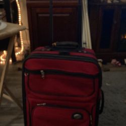 Red suitcase