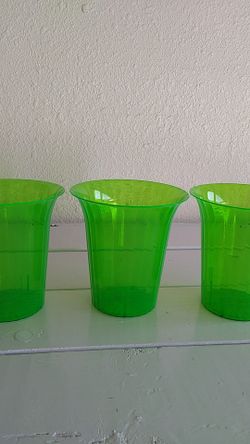 Green Candy Cups plastic