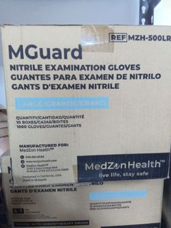 MGuard Nitrile Examination Gloves Large 1000 Count