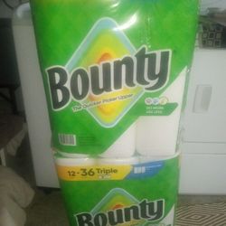 BOUNTY PAPER TOWELS 12=36