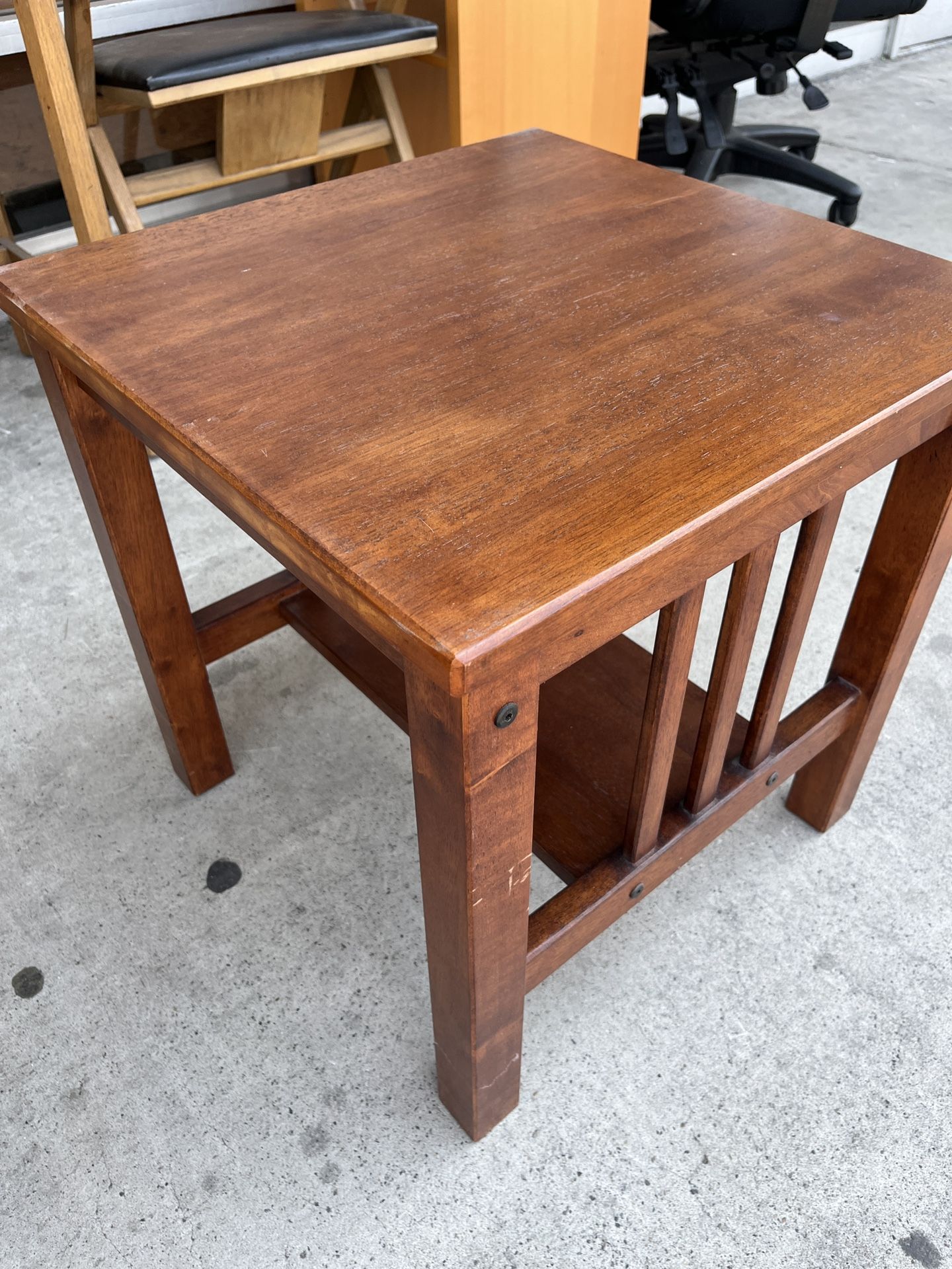 Solid Wood Mission Style End Tables (2)