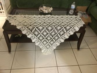 Scarf hand made.