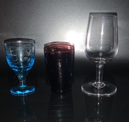 Set Of 3 Vintage Miniature Drinking/Shot Glasses
