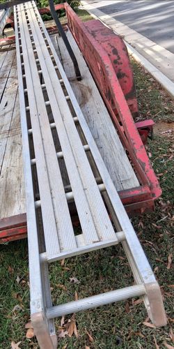 Aluminum Walk Board / Scaffold Plank — 24 ft, Lynn L21424, 500 lb