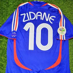 Zidane 2006 World Cup  Jersey Size Medium Men’s (All Sizes Available)