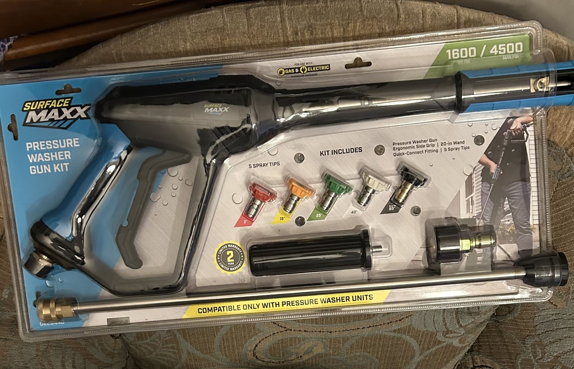 Surface Maxx Pressure Washer Gun Kit for Sale in Citrus Heights, CA