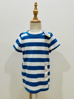 Cat & Jack Girls Short Sleeve Jersey Striped T-Shirt