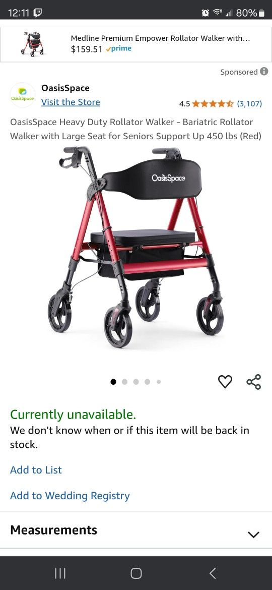 Heavy Duty Roller Walker