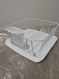 Rubbermaid white dish rack