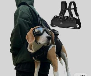 Mochila transportadora para perros grandes de cuerpo completo con asa arneses de elevación para perros con STS reflectante para perros ancianos con di