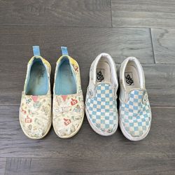 Vans and Toms Shoes.