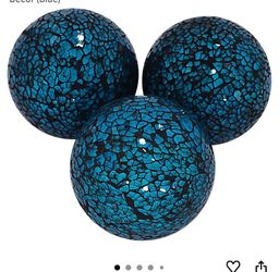 MDLUU 4" Decorative Orbs, Mosaic Sphere Balls