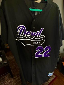 Vintage Tampa Bay Devil Rays MLB Black Jersey - SMITH #22