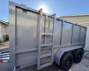 New Hydraulic Dump Trailer with Diamond Walls 💥