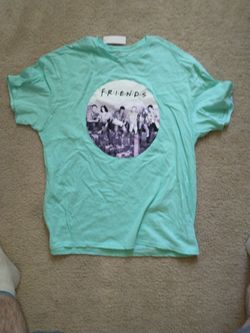 FRIENDS teal green T-shirt XXL Brand New
