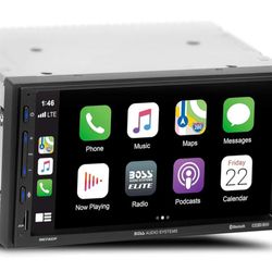 BOSS Audio Systems Elite BE7ACP Car Multimedia Player with Apple CarPlay Android Auto - 7 Inch LCD Capacitive Touchscreen, Double Din, Bluetooth

