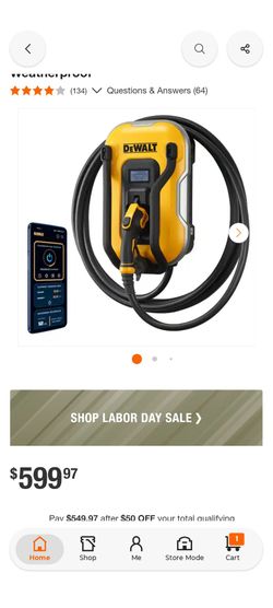 DeWalt EV charger
