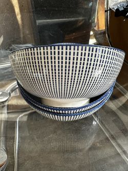 Japanese Style Ceramic Bowl Blue