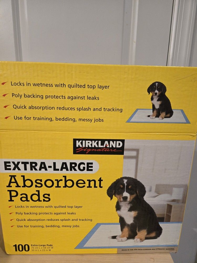 Kirkland's Absorbent Pets Pads.