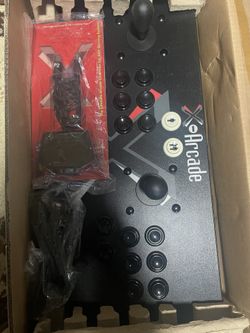 x-Arcade dual joystick with X Gaming X-Arcade 2 Player X-Adapter for Nintendo GameCube