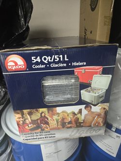 IGLOO 54Qt/51L Stainless Steel Cooler