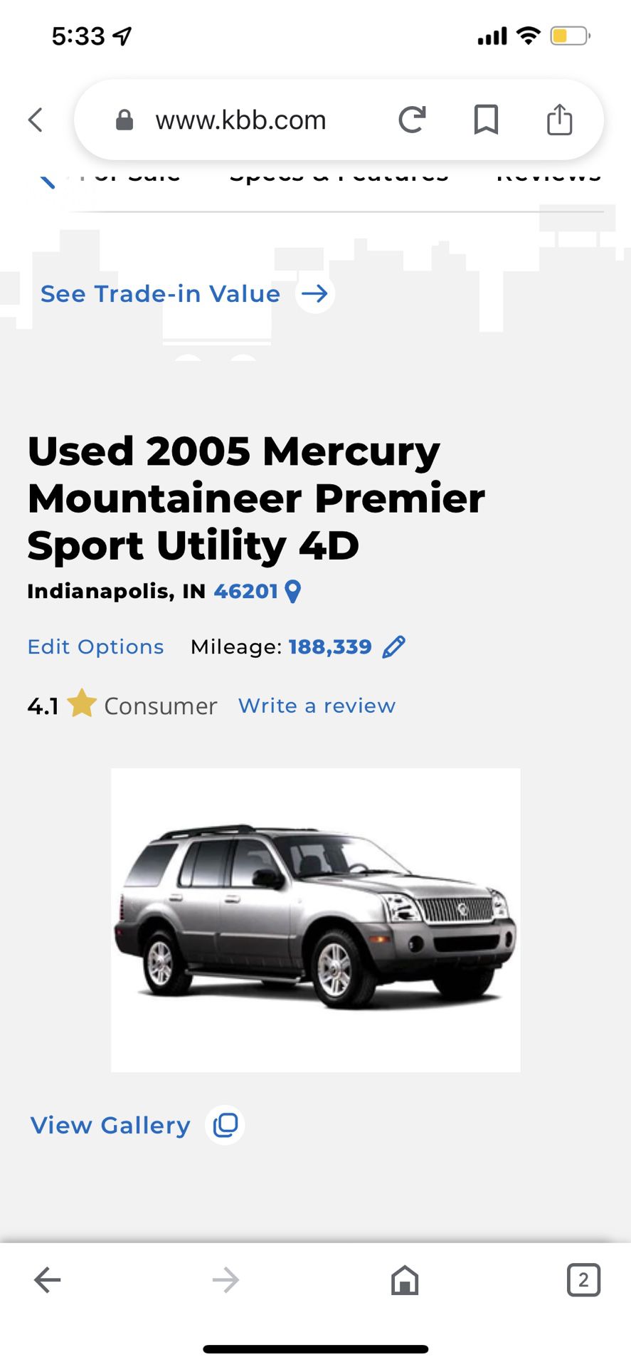 2005 Mercury Mountaineer