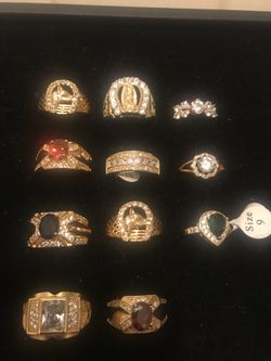 14K Gold filled men & female rings