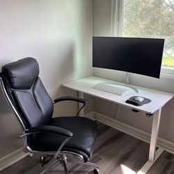 Work From Home Setup (Standing Desk, Monitor, Chair, Keyboard)
