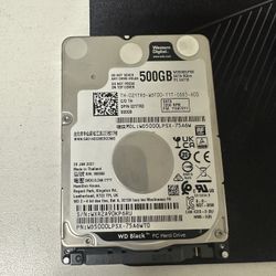 WD Black 500gb xbox/ps3/ps4/xbox/laptop/pc