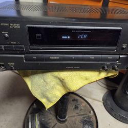 Technics  Stereo  Receiver  Sa-EX140 Only Sounds Good On Tape For Parts As Is 