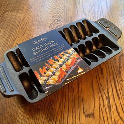 Outset cast Iron Shrimp Grill Pan