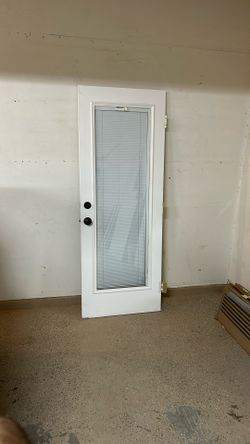 Mini Blind Patio Door