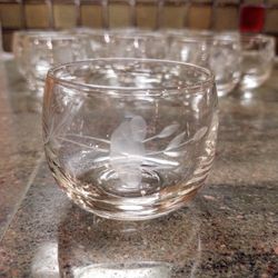 Vintage Princess House Roly Poly Cocktail Glasses